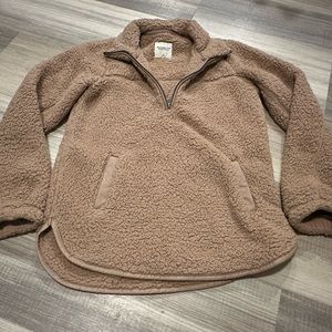 A&F Soft & Cozy teddy pullover